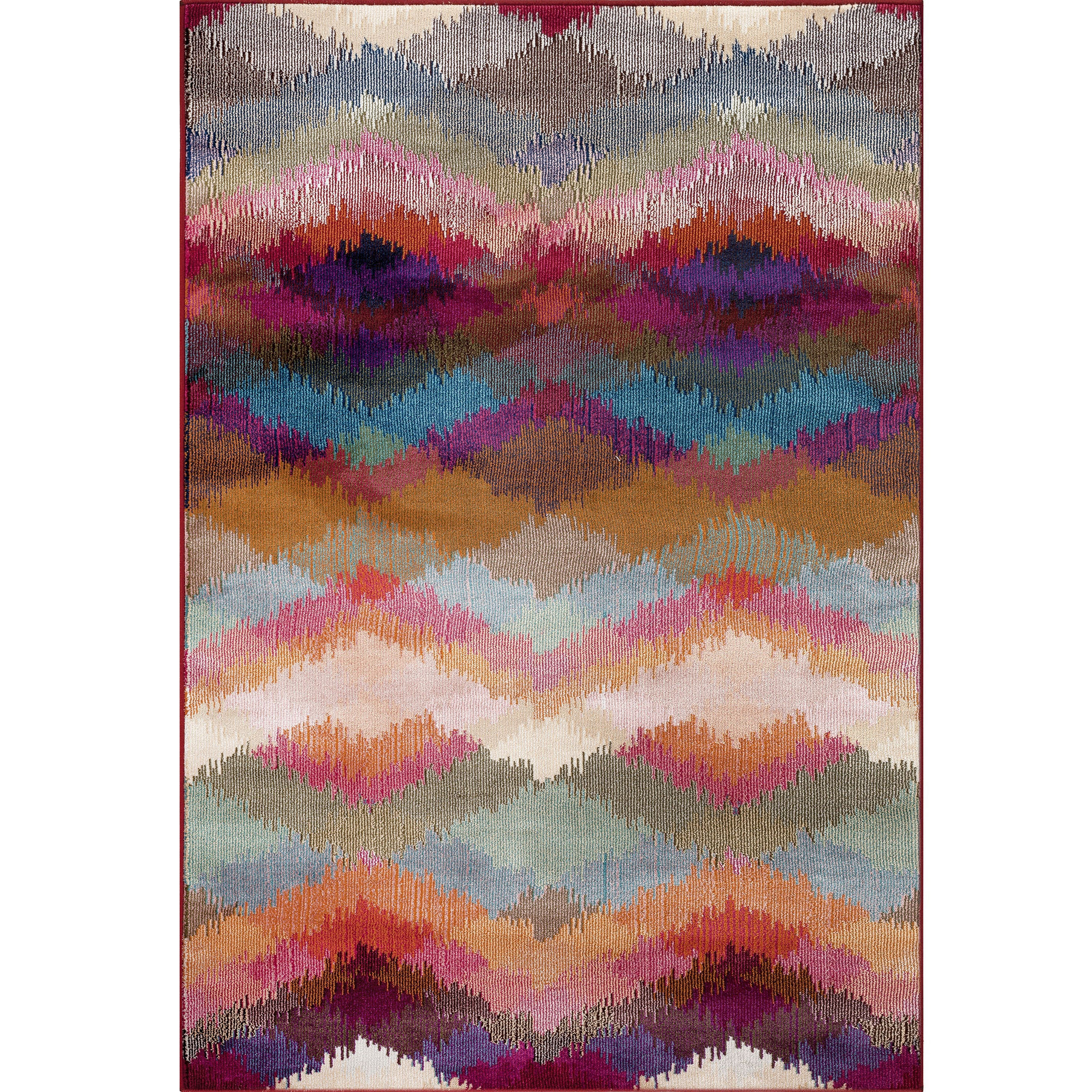 World Rug Gallery Loft Chevron Rectangular Area Rug