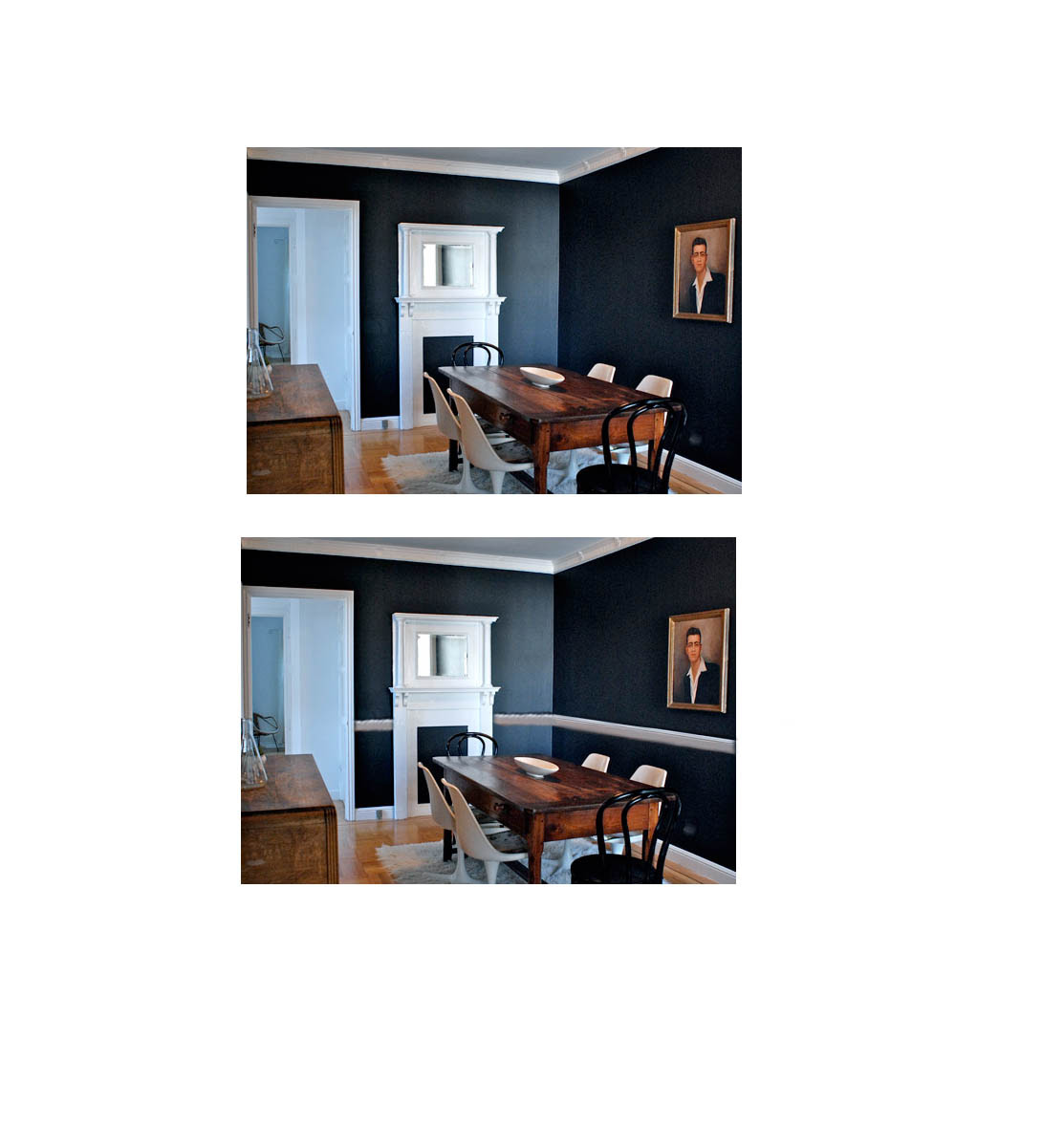 White Or Black Chair Rail?
