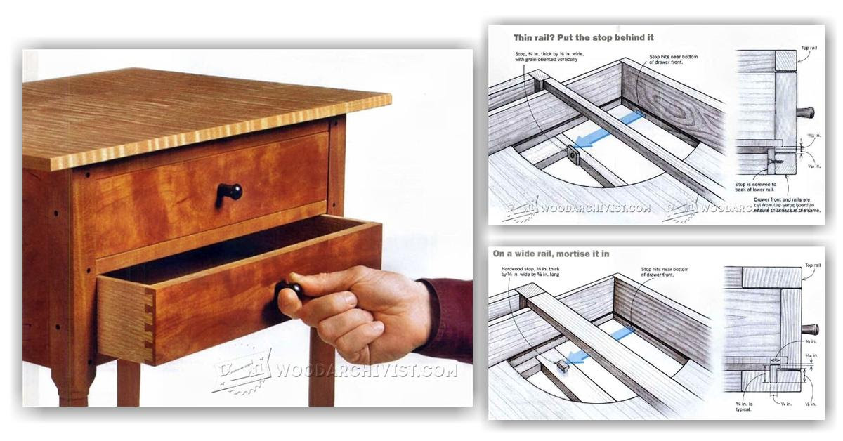 Making Drawer Stops • WoodArchivist