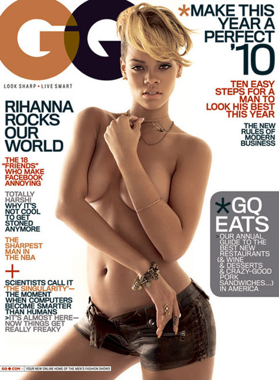 Rihanna topless en revista GQ