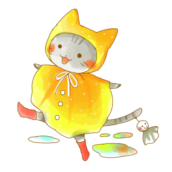 6月猫ちゃんのイラスト かわいいフリー素材が無料のイラストレイン