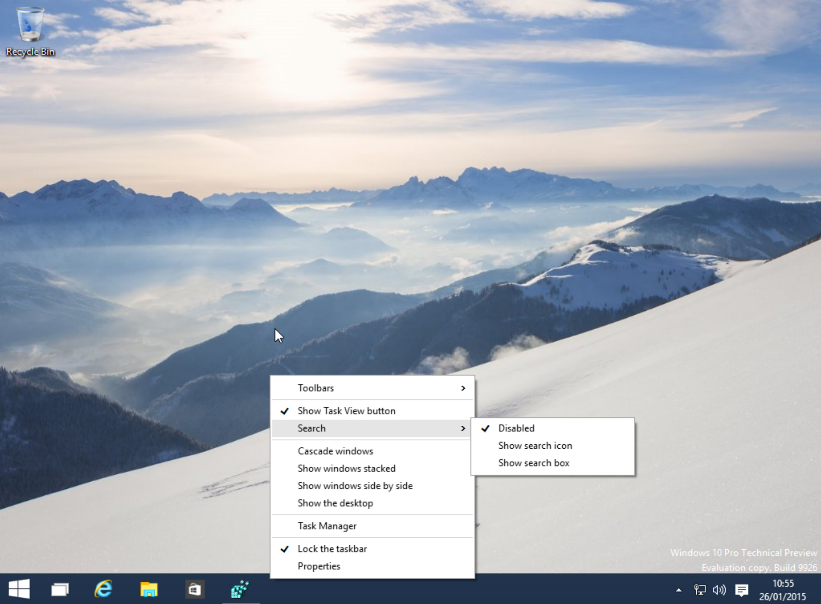 search box