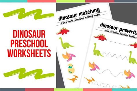  trending preschool dinosaur worksheets
