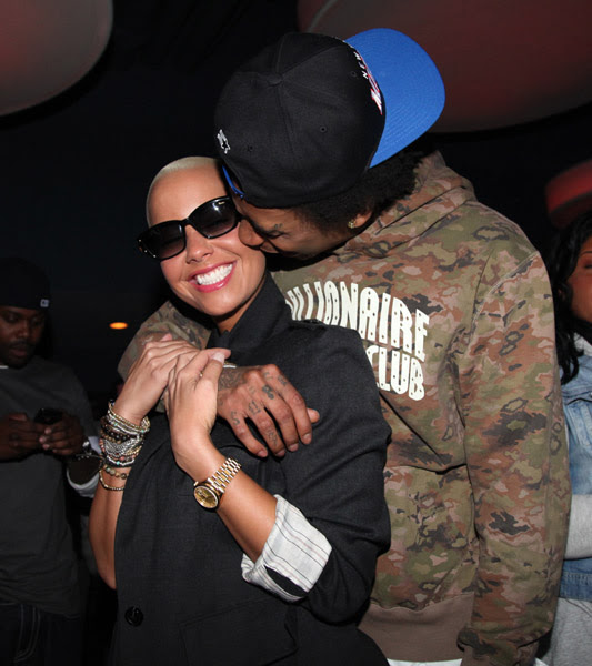 kanye west amber rose wiz khalifa. Amber, who rose to prominence