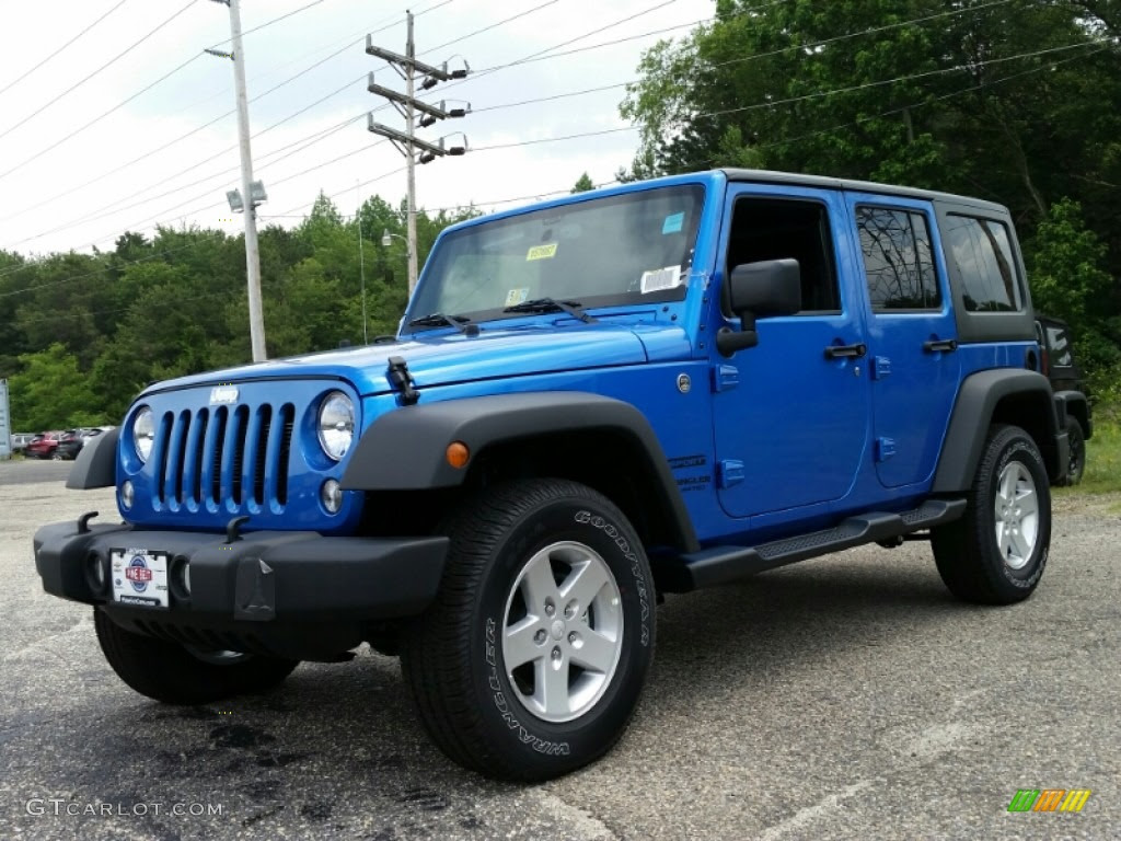 15 Hydro Blue Pearl Jeep Wrangler Unlimited Sport 4x4 Gtcarlot Com Car Color Galleries