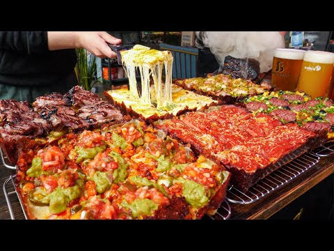 월매출 1억! 반죽부터 소스까지 직접만드는 디트로이트 사각피자 / Detroit style square pizza | beef rib - Korean street food