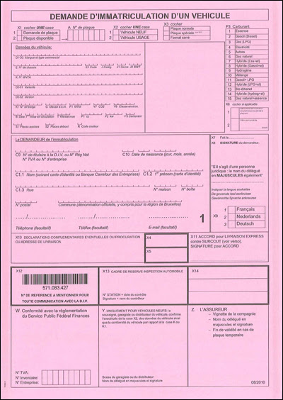Comment complÃ©ter le formulaire de demande dâimmatriculation?