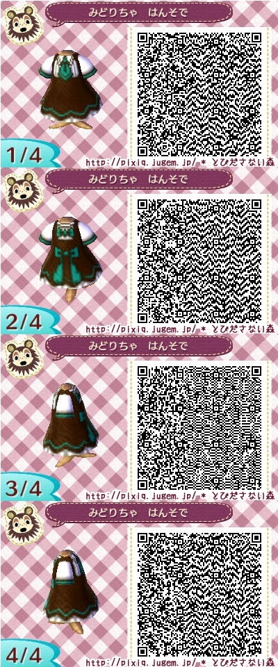 Qrコード 茶色ワンピース とびださない森