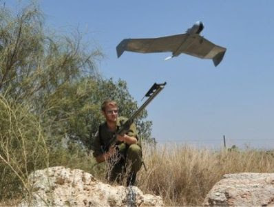 Israeli UAV To Fly In Europe I HLS Israel Homeland Security Pin
