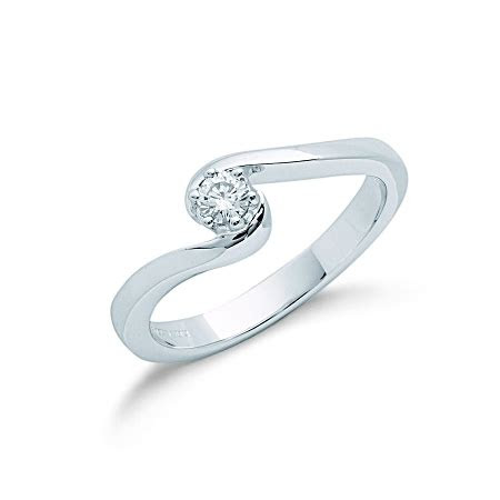 ct white gold diamond engagement ring