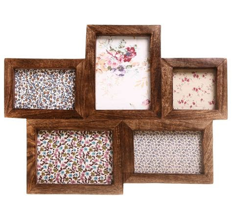 large multi frames photopicture shabby wooden chic dark