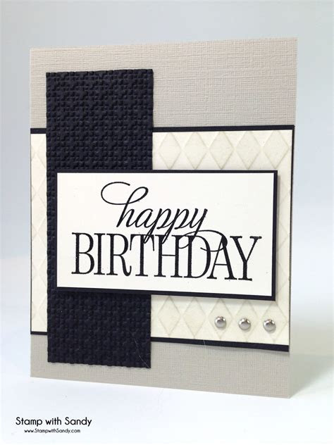 Cardsformen #menscards #masculinecards many would agree that birthday cards for men are challenging to create. stamp with sandy masculine cards birthday cards diy birthday cards