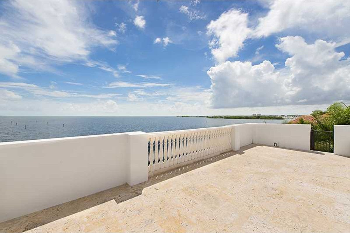 The rooftop deck.