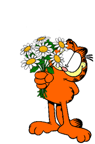 Gifs animados de Garfield enamorado
