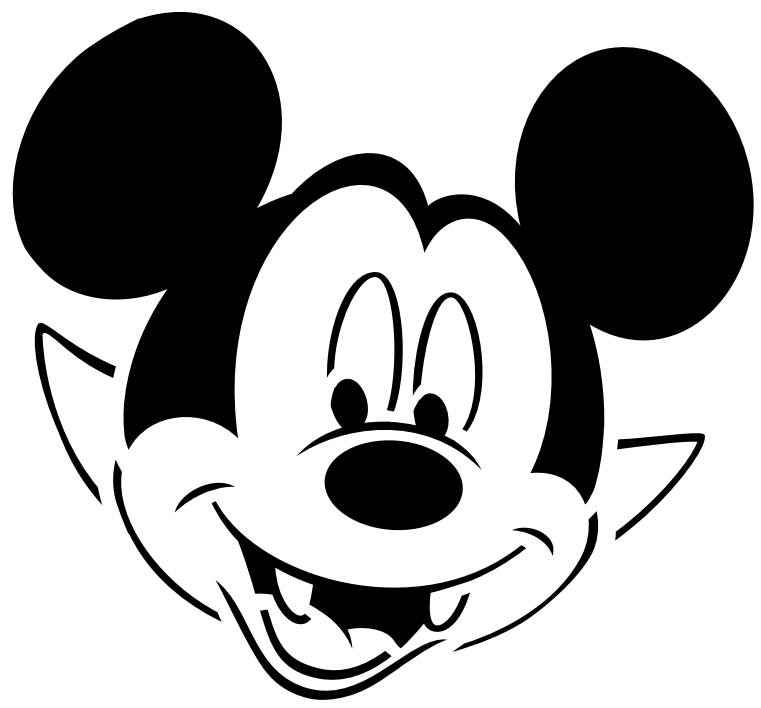 mickey and minnie vampire mickey pumpkin carving template