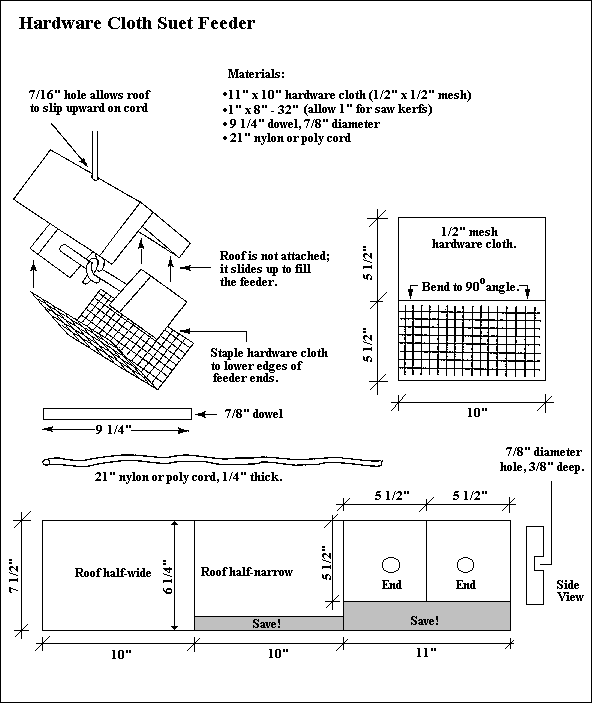 Free Bird Feeder Plans For All Types of Feeders