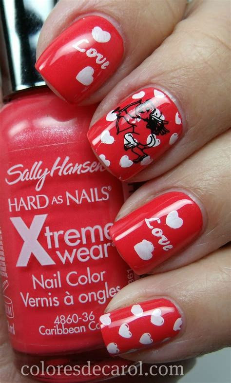 valentines day nail art designs love  nail art styling