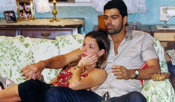 Em cena, Carolina Ferraz e Edu Moscovis