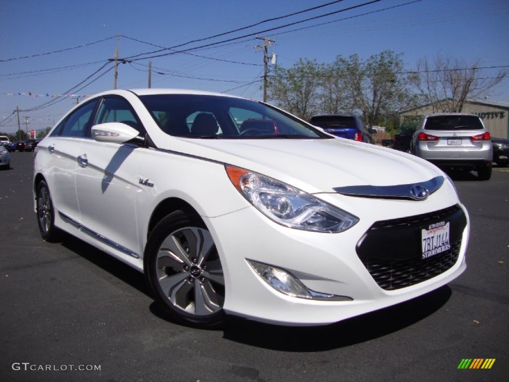2012 Hyundai Sonata Hybrid White Shimmering White 2012 Hyundai Sonata