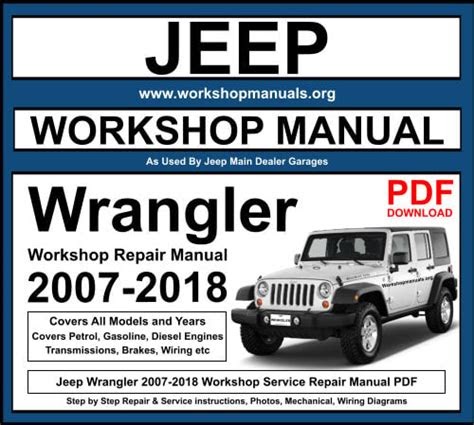PDF Jeep Wrangler Jk Unlimited Repair Manual