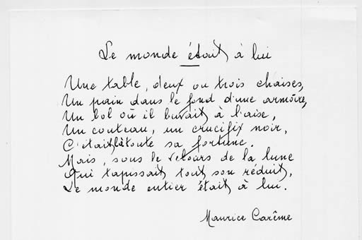 Maurice Careme Poemes