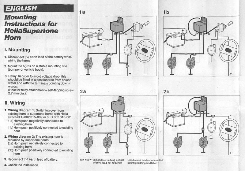 Question New Horn Wiring Diagram Pelican Parts Forums