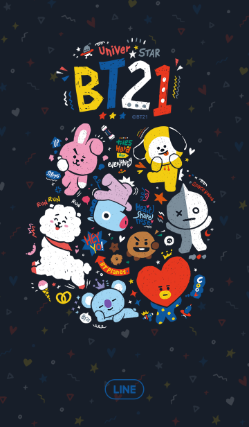 Bt21 スクラッチアート Line着せかえ 360円