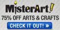 Save up to 75% off art supplies at MisterArt.com!