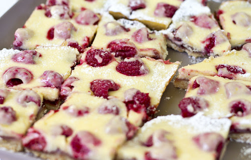 fresh raspberry bars