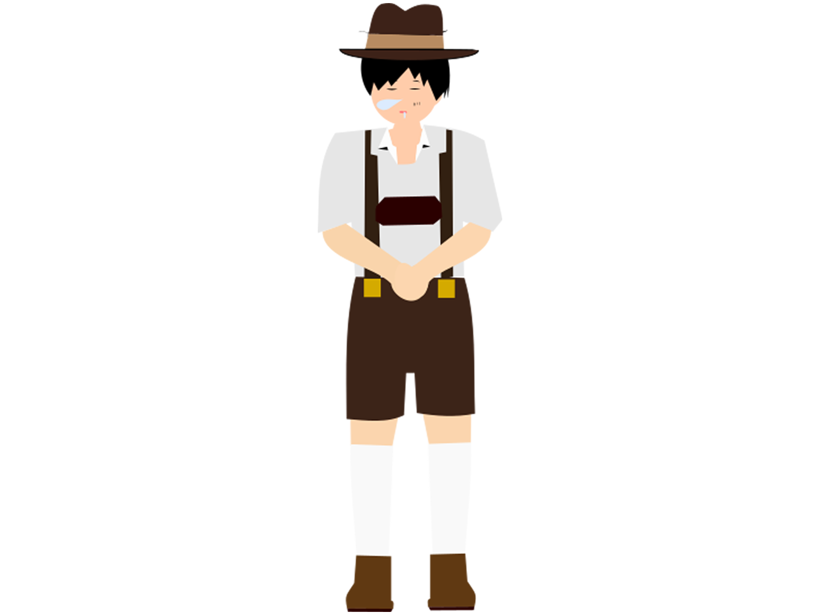 ドイツ人の男性のイラスト 德国男人的插圖