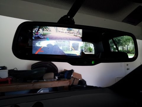 7 inch rear view mirror LCD monitor: Unboxing - YouTube
