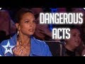 Top 5 Most Dangerous Got Talent acts !