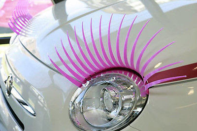 Cils Pour Voiture Rose Fete Mariage Anniversaire Girly Surprise Fiat 500 New Other Decals Emblems Automotive Fusionmagazine Org