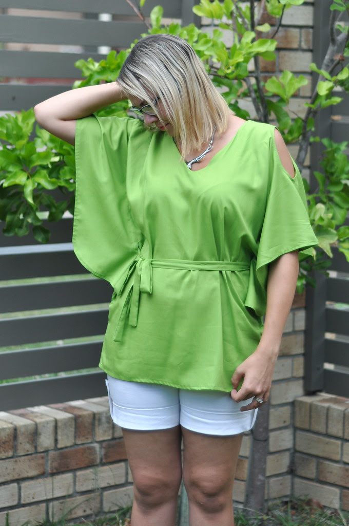 victory patterns satsuki top dress casual summer green