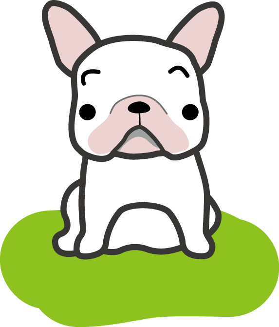 フレンチブルドック 犬のイラスト 無料イラスト フリー素材
