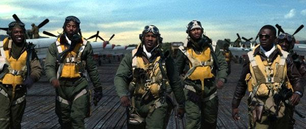 The Tuskegee Airmen in RED TAILS.