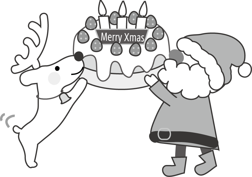 クリスマスのケーキのイラスト 無料イラスト フリー素材