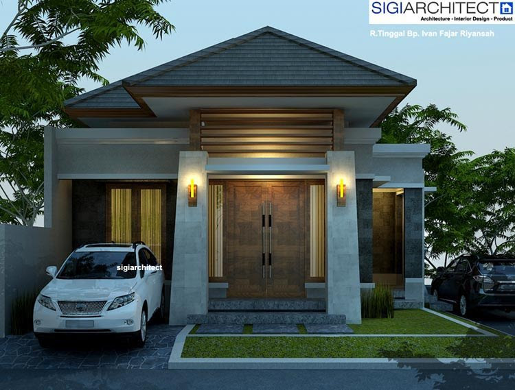 Desain Rumah Type 54-60  Rumah Bali Modern
