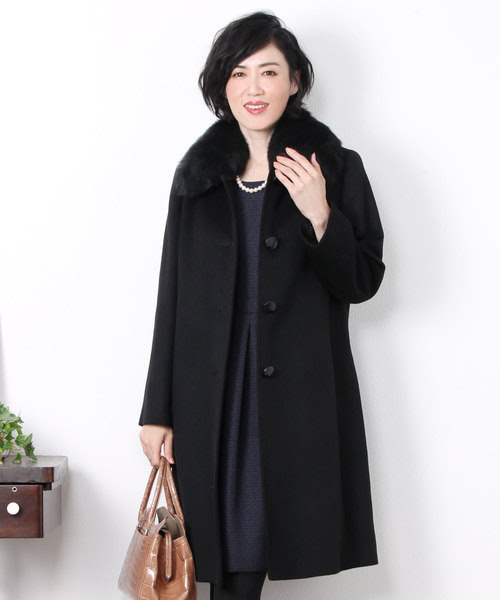 楽天最安値に挑戦 Shokai サンキョウショウカイ のファッション ステンカラーコート セール Sankyo カシミヤ100 ステンカラー ロングコート ステンカラーコート Sankyo ステンカラーコート