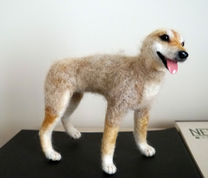 柴犬mini海くん全身リアルお毛ヶ Felt Work 制作経過など