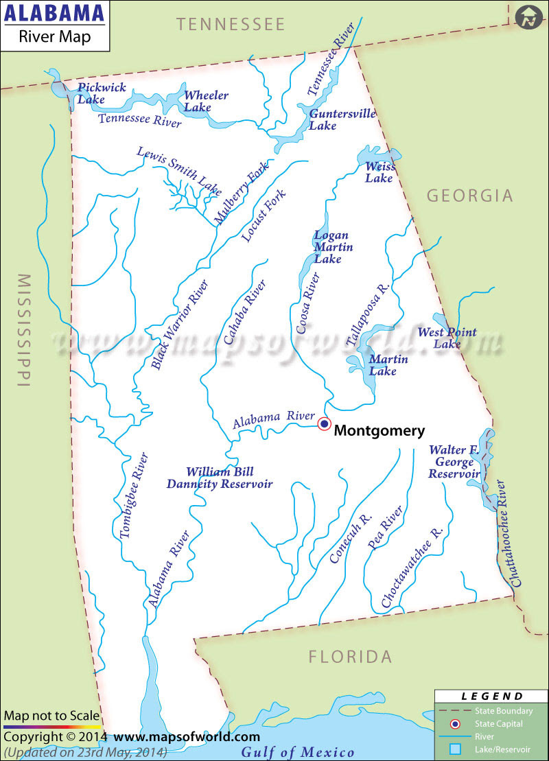 Usa Map Of Rivers