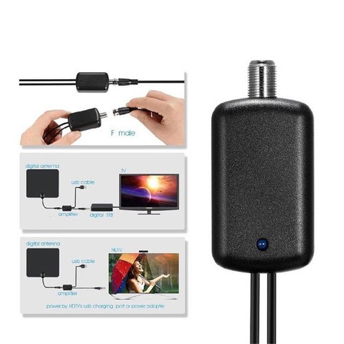 Hdtv Antenna Amplifier Signal Booster Tv High Gain Channel Boost Indoor Vhf Uhf Tv Video Home Audio Electronics Tv Video Home Audio Signal Amplifiers Filters