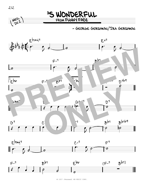 S Wonderful Sheet Music   George Gershwin   Real Book 