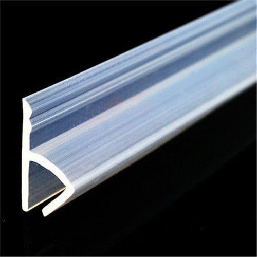 4 Shape 1M//5M Bath Shower Screen Door Window Seal Strip Gap Curved Flat Rubber