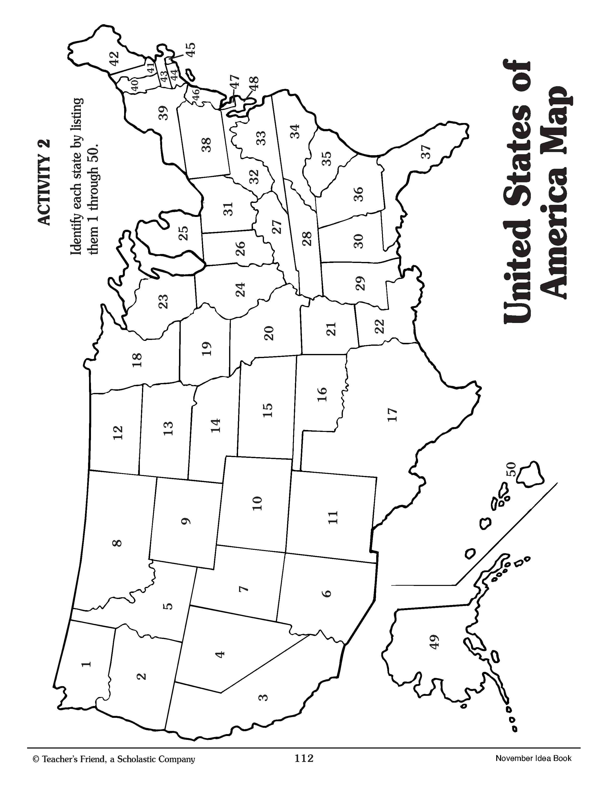 State map coloring pages