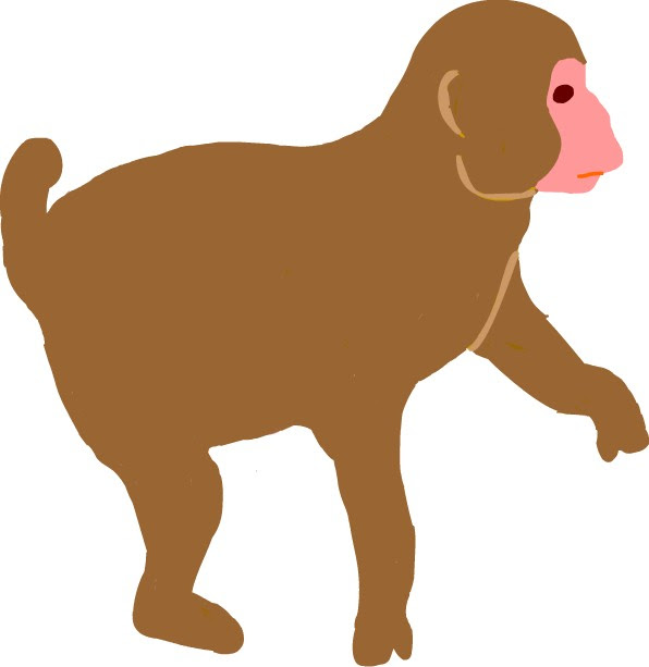 猿 サル イラスト 無料