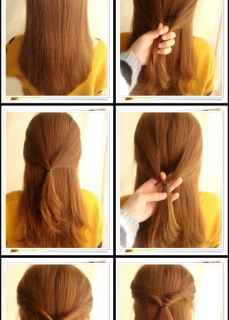Quick hairstyle in 3 minutes- wonderful diy55