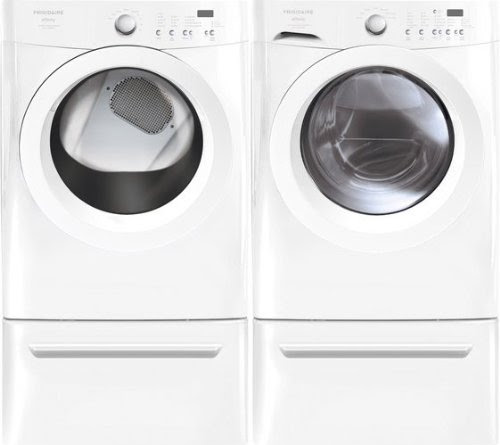 Frigidaire FLSET-5-W-E White 3.65 Cubic Foot Washer and 7 Cubic Foot Electric Dryer FLSET-5-E