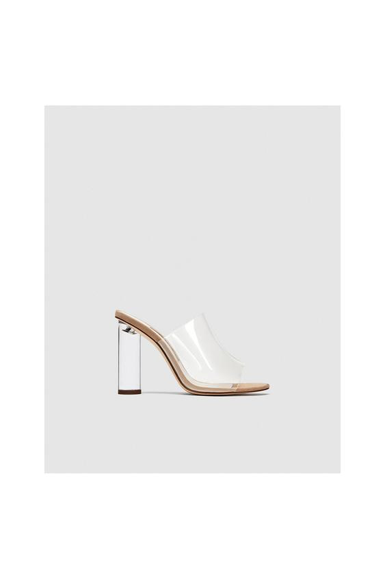 Zara VINYL MULES WITH METHACRYLATE HEELS at £39.99 | love ...