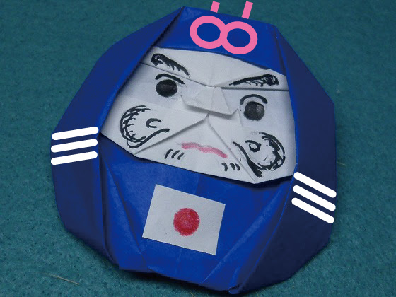 折り紙のだるまさん サッカー勝利を祈願して Topics 手作りなら 思いのママ